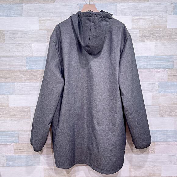 NC State Wolfpack On-Field Parka Jacket Gray Hooded Insulated Mens XLT XL Tall - Picture 6 of 9